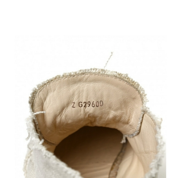 Chanel Lace Up High Top Espadrilles sz 40 beige black - Picture 9 of 9